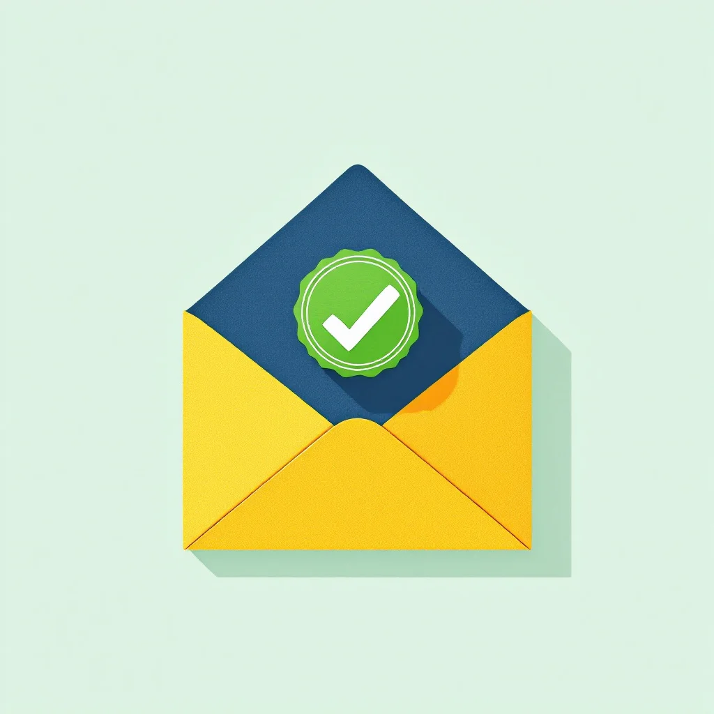 Envelope with green check mark: step 3, receive your ETIAS approval by email