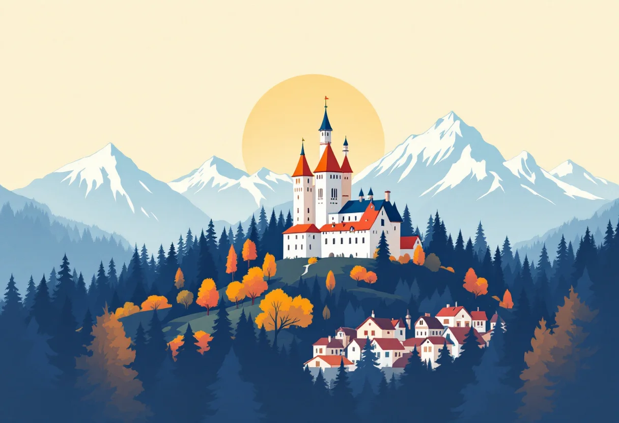 Entry requirements for Liechtenstein Illustration of Vaduz Castle in Liechtenstein for the guide to entry requirements for Liechtenstein